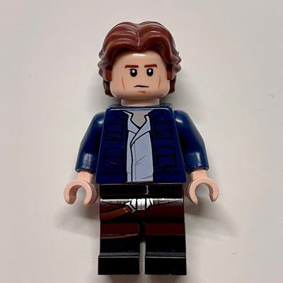Figurine Han Solo, Dark Blue Jacket, Dark Brown and Black Dual Molded Legs du set 75222