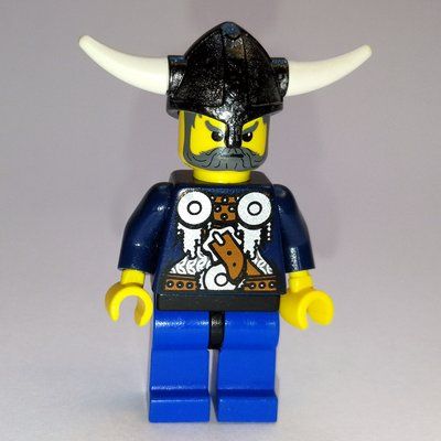 Minifigur Viking Warrior - Armour, Sand Blue Arms aus Set 7017