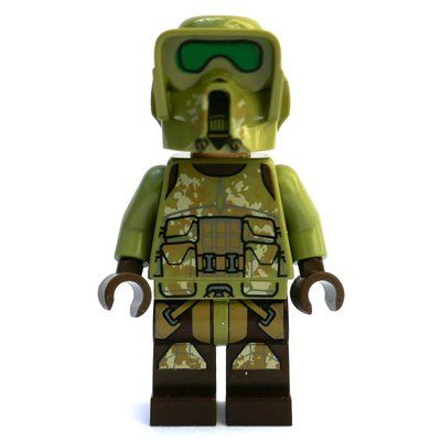 Figurine Clone Trooper, 41st Elite Corps Scout Battalion Armor, Dark Tan Thighs (Kashyyyk) du set 75234