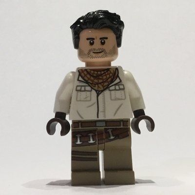 Figurine Poe Dameron, White Shirt du set 75249
