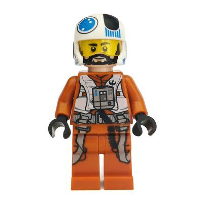 Minifigure Temmin 'Snap' Wexley / Resistance Pilot, Lines under Eyes from set 75248