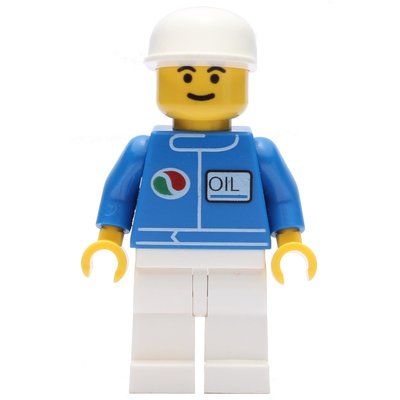 Minifigure Man - Blue Octan Torso, White Legs del set 4223