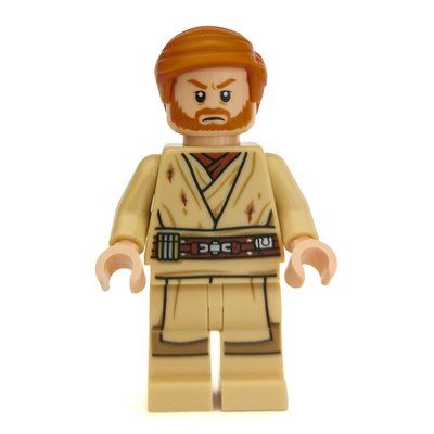 Minifigur Obi-Wan Kenobi, Tan Legs, Short Combed Sideways Hair aus Set 75269