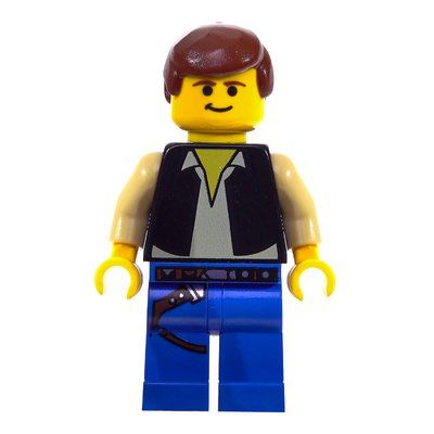 Figurine Han Solo, Black Vest, Yellow Skin, Blue Legs (3626c Head) du set 75262