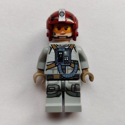 Figurine Sandspeeder Pilot, Dark Red Helmet du set 75204