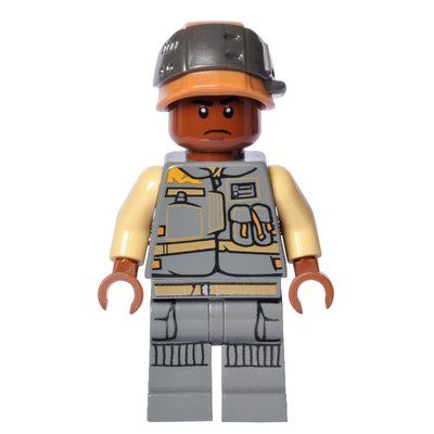 Minifigure Corporal Tonc / Rebel Trooper with Reddish Brown Skin del set 75164