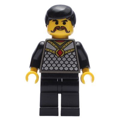 Minifigure Blacksmith - Black Hair del set 3739