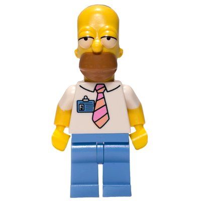 Minifigure Homer Simpson with Name Badge del set 71006