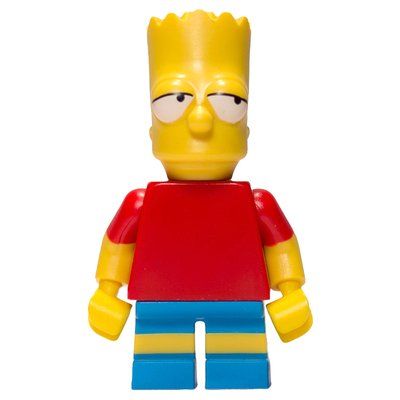 Minifigure Bart Simpson with Half Closed Eyes del set 71006
