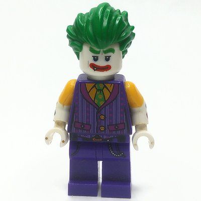 Minifigure The Joker with Dark Purple Vest and Bright Light Orange Shirt from set 70906