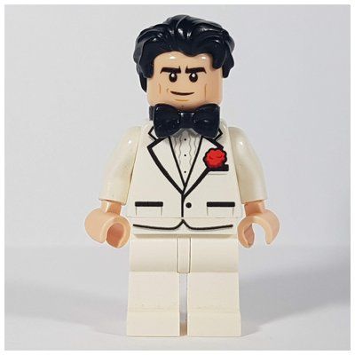 Minifigura Bruce Wayne, White Tuxedo del set 70909