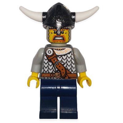 Figurine Viking Warrior - Armour, Light Bluish Grey Arms du set 7018