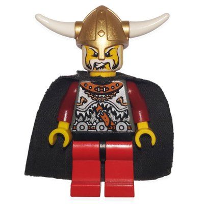 Figurine Viking King - Armour, Red Legs, Black Cape du set 7018