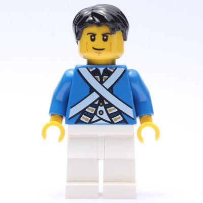 Figurine Soldier (Bluecoat) - Black Hair du set 40158