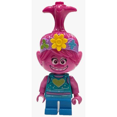 Figurine Trolls - Poppy with Yellow Flower du set 41255