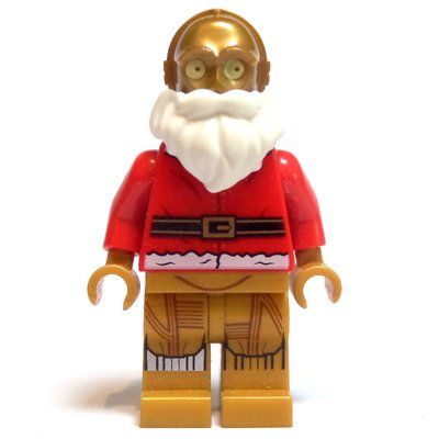 Figurine C-3PO, Santa Jacket and White Beard du set 75097