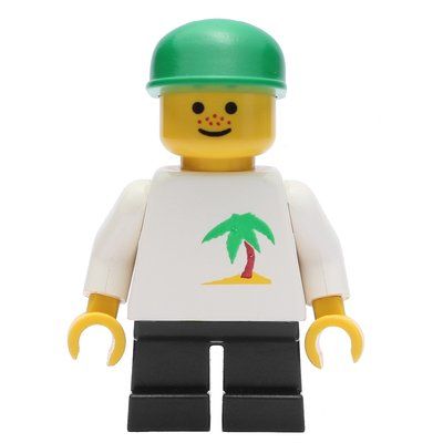Figurine Kid - White Torso, Green Legs, Green Cap du set 4186875