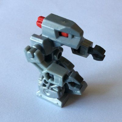 Figurine Devastator with Pearl Light Gray Torso and Red Eyes du set 8101