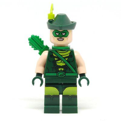 Figurine Green Arrow with Dark Green Hat with Lime Feather du set 70919