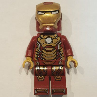 Minifigur Iron Man Mark 42 Armor, Plain White Head aus Set 76007