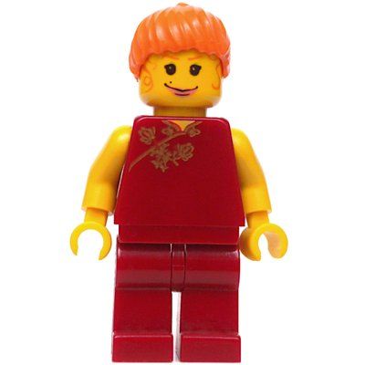 Figurine Mary Jane with Yellow Skin and Dark Red Outfit du set 1374