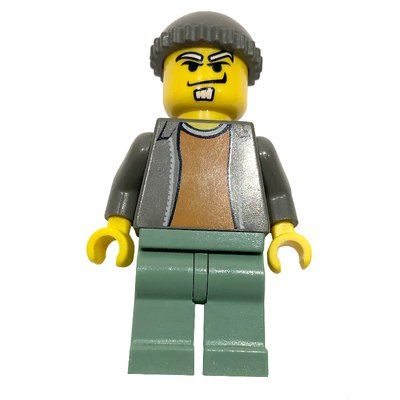 Minifigura Criminal with Sand Green Legs del set 4850
