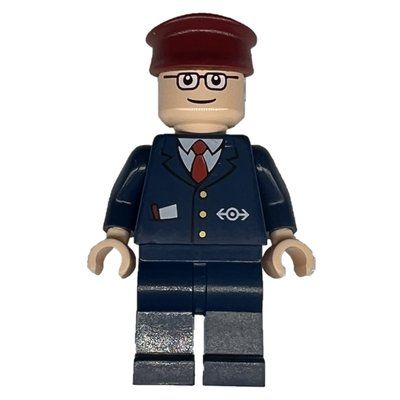 Figurine Subway Train Conductor du set 4855