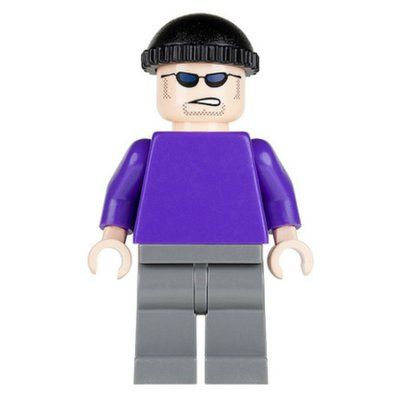 Figurine The Joker's Henchman with Plain Dark Purple Torso du set 7782