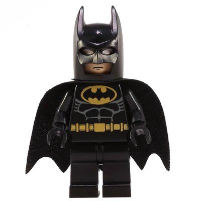 Figurine Batman, Black Suit, Black Cape and Cowl, Gold Batman Logo (56630 Cape) du set 7785