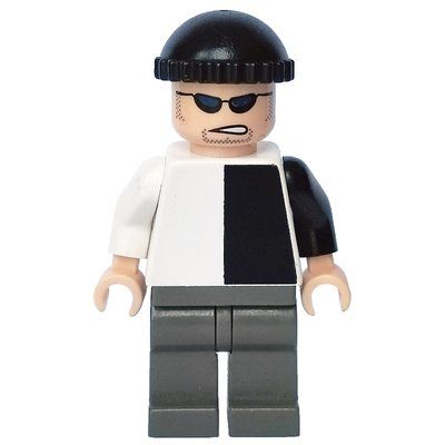 Figurine Two-Face's Henchman with Black and White Torso du set 7781