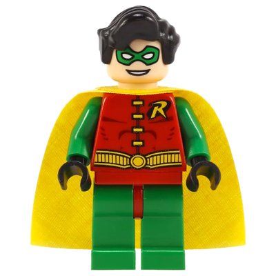 Figurine Robin with Green Eyemask and Plain Green Legs with Red Hips du set 7783