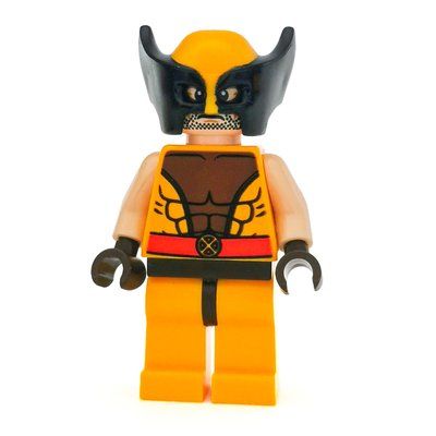 Minifigura Wolverine, Mask, Dark Brown Hands del set 76022