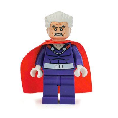 Minifigura Magneto, Dark Purple Outfit with Hair del set 76022