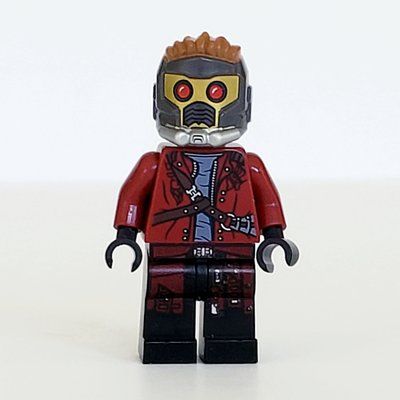 Figurine Star-Lord in Dark Red Outfit with Open Jacket and Mask du set 76019