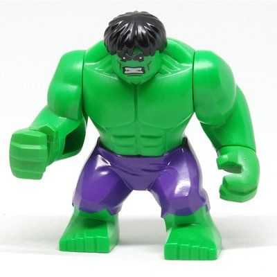 Figurine Hulk (Big Fig), Black Hair, Dark Purple Pants du set 76018