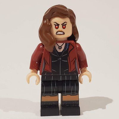 Figurine Scarlet Witch with Dark Red Jacket over Black Dress du set 76031