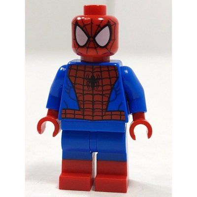 Minifigur Spider-Man with Plain Dual Molded Blue and Red Legs aus Set 76037