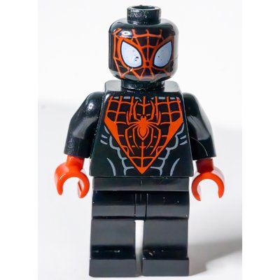 Figurine Spider-Man (Miles Morales), Red Hands, Red Face Webbing du set 76036
