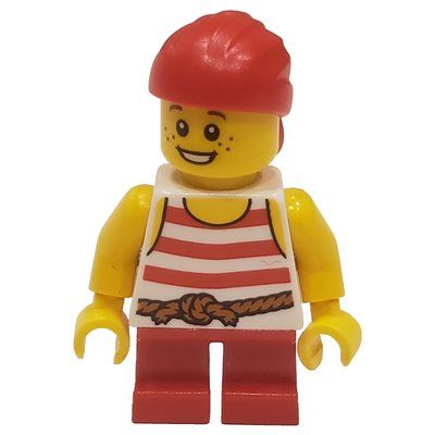 Figurine Pirate - Short Red Legs, Red Bandana du set 70413