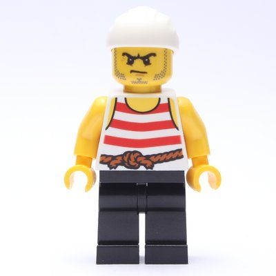 Figurine Pirate - Red Stripes, Black Legs, White Bandana du set 40158