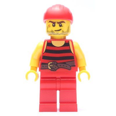 Figurine Pirate - Red Stripes, Red Legs, Red Bandana du set 40158