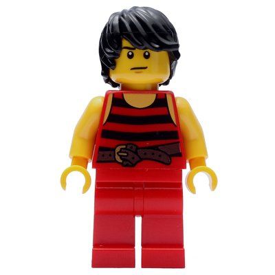 Figurine Pirate - Red Stripes, Red Legs, Brown Crow's Feet du set 40158