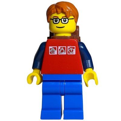 Figurine Man - Red Torso, Blue Legs, Backpack du set 7937