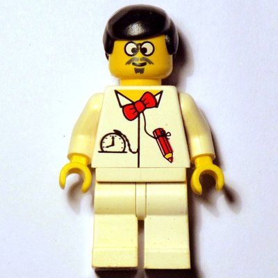 Minifigure Dr. Cyber del set 1853