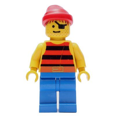 Figurine Pirate - Red/Black Stripes, Blue Legs, Red Bandana du set 1788
