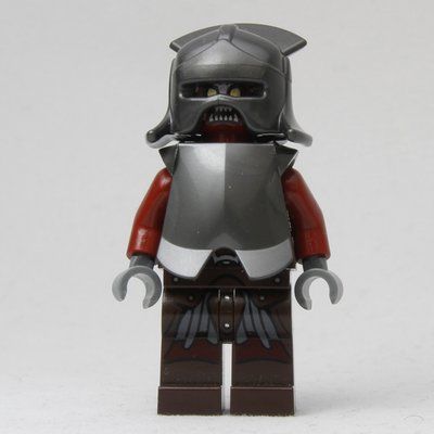 Minifiguur Uruk-Hai  - Helmet, Armour uit set 9471