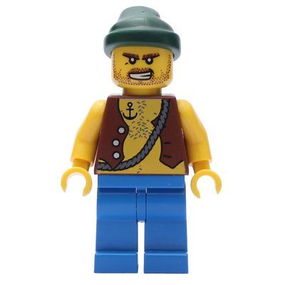 Figurine Pirate - Anchor Tattoo, Blue Legs, Dark Green Bandana du set 852751