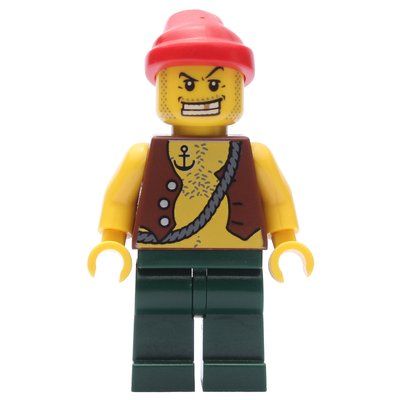 Figurine Pirate - Anchor Tattoo, Dark Green Legs, Red Bandana du set 852751