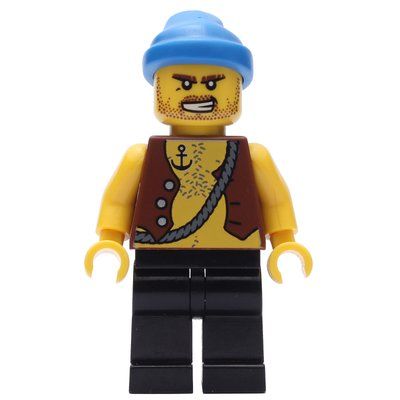 Figurine Pirate - Anchor Tattoo, Black Legs, Blue Bandana du set 852751