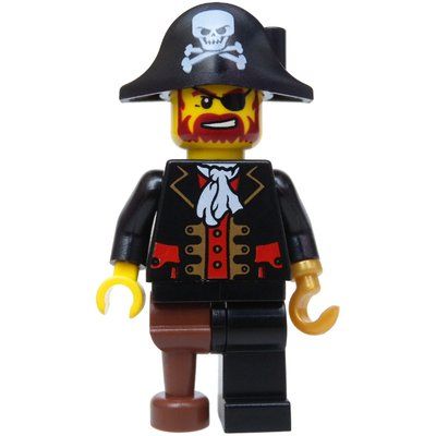 Figurine Pirate - Captain, Pearl Gold Hook, Bicorne with Skull du set 852748